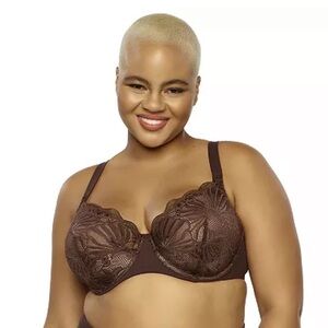 Paramour by Felina 38D Tempting Plush Contoured Bra Color Cocoa